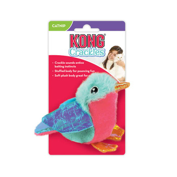 KONG Crackles Tweetz Bird Catnip Toy Multi-Color One Size