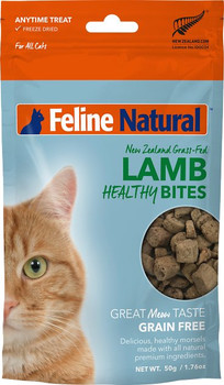 These delicious, healthy morsels are made with all-natural, premium ingredients you can be paw-roud to feed your feline companion?and, speaking of ingredients, there are only four of them! Packed with nothing but savory lamb meat from New Zealand, you can trust that these protein-packed bits are worthy of your kitty's taste buds. Who says healthy food can't be delicious, too? These treats are perfect as a reward during training sessions or just for being your furry friend.
