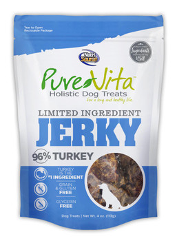 Tuffy's Pure Vita Turkey Jerky Treats 4oz C=8 {L+1x} 131271 073893185321