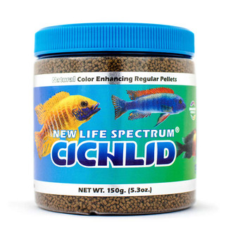 New Life Spectrum Cichlid Sinking Pellets Fish Food 5.3 oz Regular