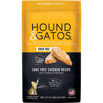 Cats know what they like to eat and that is why Hound and Gatos created a complete menu of animal protein packed foods for pets like yours.