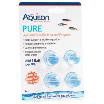 Aqueon PURE Bacteria Supplement, 4 Pack, 10 Gallon