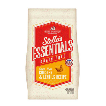 Stella & Chewy's Stella's Essentials Cage-Free Chicken & Lentils Dog 25lb {L-1} 860358 852301008878