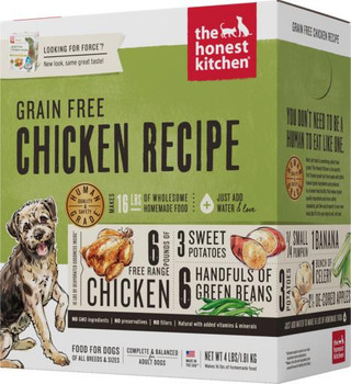 Honest Kitchen Dehydrated Grain Free Chicken Dog Food 4lb
