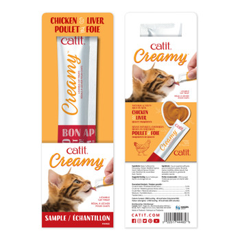Catit Creamy Treat Tube, 0.5 oz, Chicken/Liver