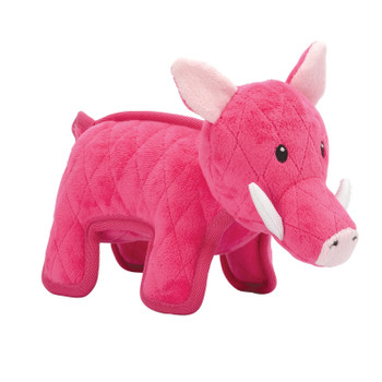 Zeus Safari Dog Toy, Warthog Pink [R] 022517971048