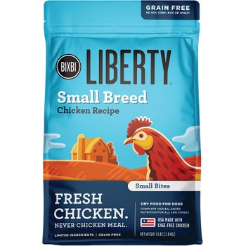 Bixbi Dog Liberty Grain Free Small Breed Chicken 11lb 856452005700