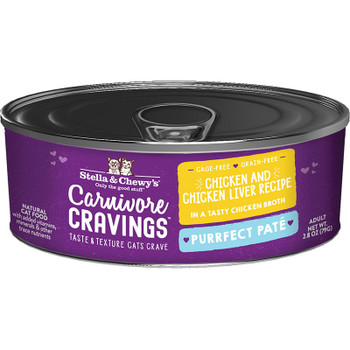 Stella & Chewy's Cat Carnivore Cravings Pate Chicken & Liver 2.8oz 810027370990