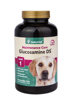 NaturVet Time Release Glucosamine DS with Chondroitin Chewable Tablets 60 Tablets, 6.3 oz