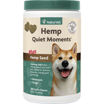 Naturvet Dog Quiet Moments Hemp Chew 180 Count