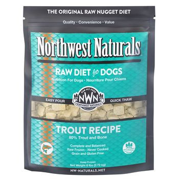 Northwest Naturals Dog Frozen Nuggets Trout 6lb 087316386561