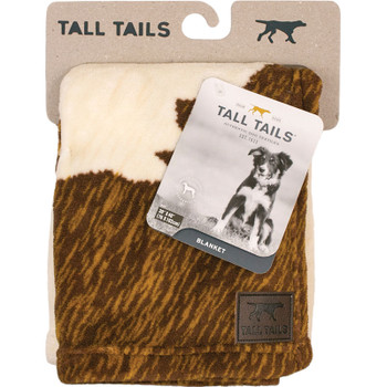 Tall Tails Dog Blanket Cowhide Print 30x40 022266173069