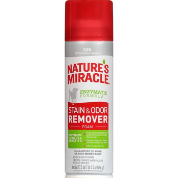 Nature?s Miracle Dog Stain and Odor Remover 17.5 oz Foam Aerosol 018065983404