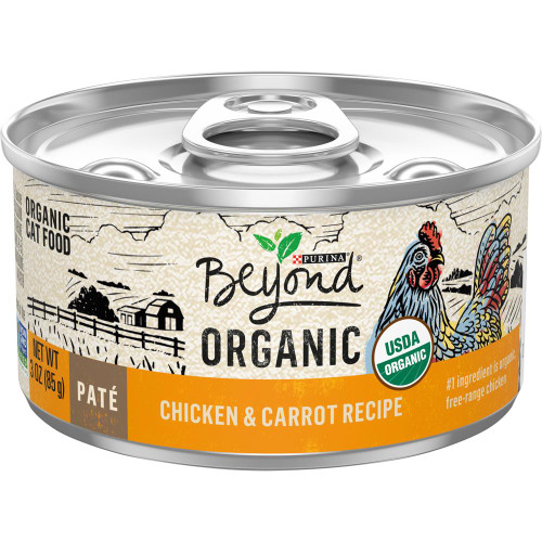 Purina Beyond Organic Chicken / Carrot Cat 12 / 3 oz 017800188166