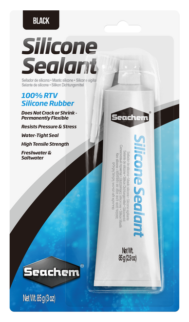 Seachem Silicone Sealant and Adhesive Black 3 Ounces
