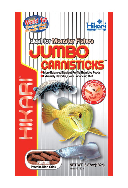 Hikari Jumbo CarniSticks? Floating Fish Food 6.37 oz Jumbo