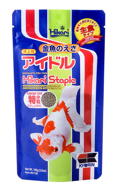 Hikari Goldfish Staple Floating Pellets Fish Food 3.5 oz Baby