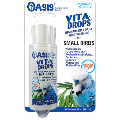 Oasis Vita Drops Multivitamin Supplement for Small Birds 2 fl. oz