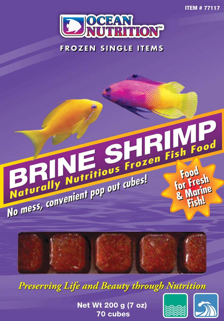 Ocean Nutrition Brine Shrimp Frozen Fish Food 7 oz SD-5