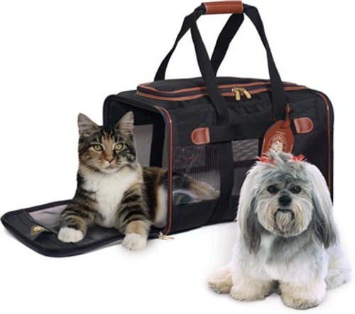 Sherpa's Pet Trading Company Original Deluxe Pet Carrier Black SM