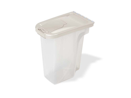 Van Ness Plastics Pet Food Container/Dispenser White|Clear 4lb