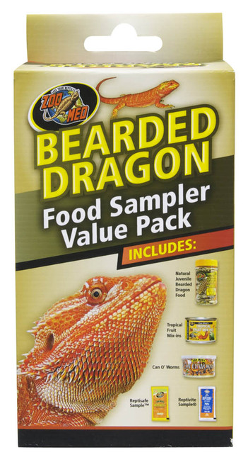 Zoo Med Bearded Dragon Food Sampler Value Pack Display