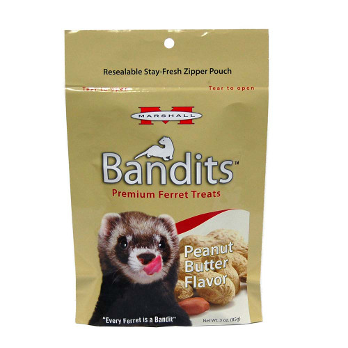 Marshall Bandits Ferret Treat Peanut Butter 3 oz