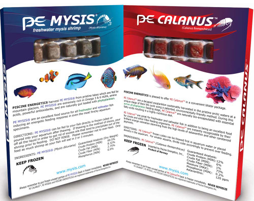 Piscine Energetics Mysis and Calanus Frozen Fish Food 8 oz SD-5