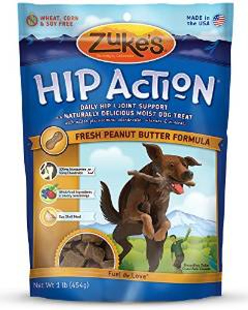 Zuke's Hip Action Peanut Butter & Oats Recipe 16oz {L+1x} 134372 013423210222