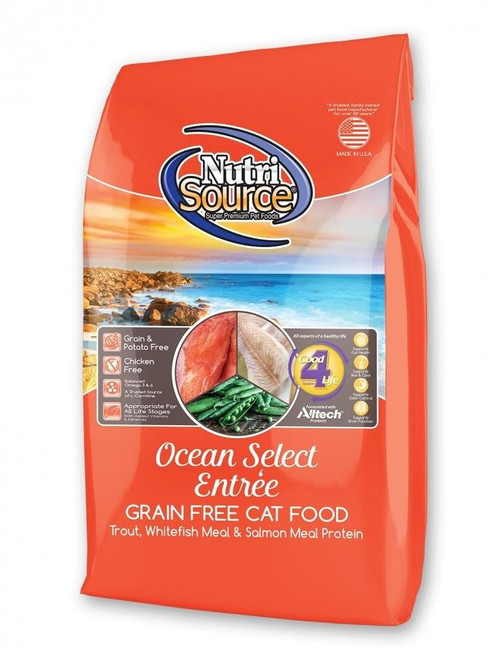 Tuffy Nutrisource Grain Free Ocean Select Entree Dry Cat Food-6.6-lb-{L+1x} 073893281023
