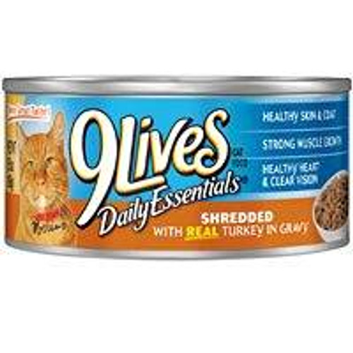 9Lives Hearty Turkey Cat Food 24/5.5z {L-1} C= 799146 079100003396
