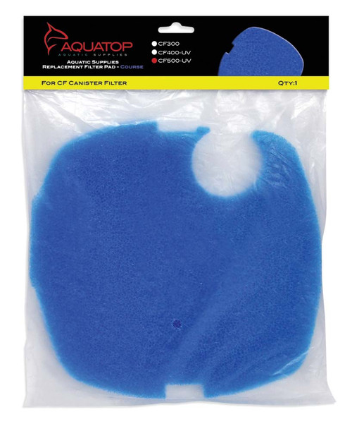 Aquatop Replacement Filter Sponge for CF Series Filters For CF-500UV Blue 1 Pack