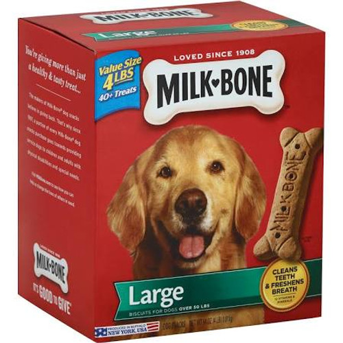 Milkbone Original Biscuits Large 2/4lb {L+1} 799621 079100902446