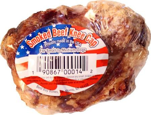 Best Buy Bones USA Smoked Beef Knee Cap Chew Treat Medium {L+1} 395155 190867000142