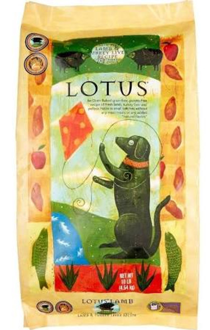Lotus Grain Free Lamb And Turkey Liver Dry Dog Food-10-lb-{L+x} 784815105814