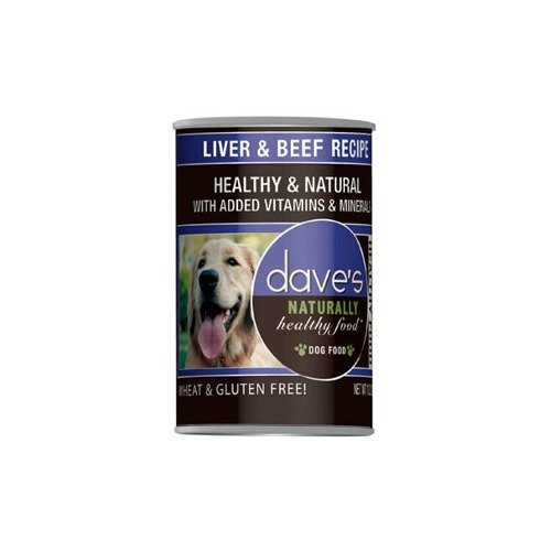 Dave's Pet Food Dog Naturally Healthy Liver Beef 13oz {L+x} C=12 685038112507