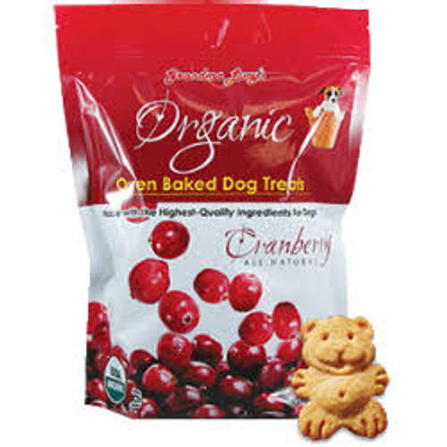 Grandma Lucy's Organic Oven Baked Cranberry Flavor Dog Treats-14-oz-{L+x} 884308220151