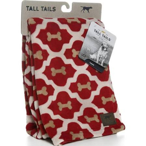 Tall Tails Dog Blanket Red Bone 30x40 {L-x} 022266138150