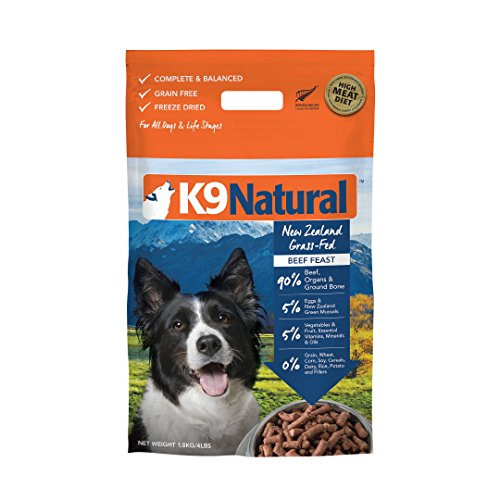 K9 Natural Beef Feast Raw Freeze-dried Dog Food-4-lb, Makes 16 Lbs Of Food-{L+x} {R} 9421900779123