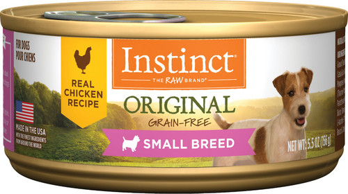 Nature's Variety Instinct Small Breed Grain-free Chicken Formula Canned Dog Food-5.5-oz, Case Of 12-{L+1} 769949718017