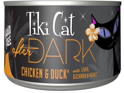 Tiki Cat After Dark Grain Free Chicken And Duck Canned Cat Food-2.8-oz, Case Of 12-{L+1} 693804112385