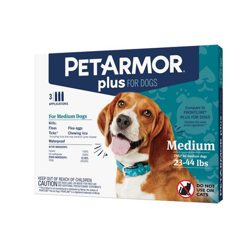 Sergeants Pet Armor Plus Flea and Tick Prevention for Medium Dogs 23-44 lbs {L+2} 073091025665