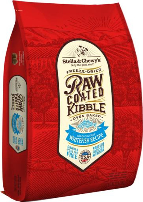 Stella & Chewy's Raw Coated Whitefish Recipe Kibble 22lb {L-1x} 860233 186011001660