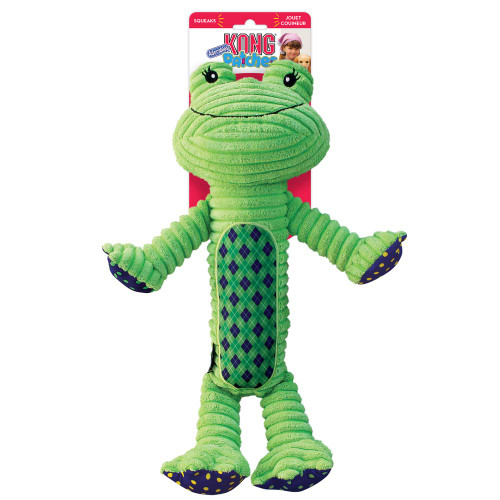 KONG Patches Adorables Plush Dog Toy Frog XL