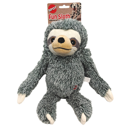 Spot Fun Sloth Plush Dog Toy Assorted 13 in
