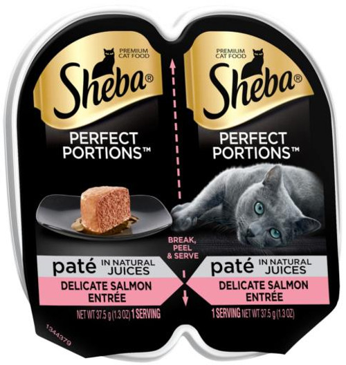 Sheba Perfect Portions Premium Pat Salmon Entree 24/2.65Z {L-1} 798157 023100110219