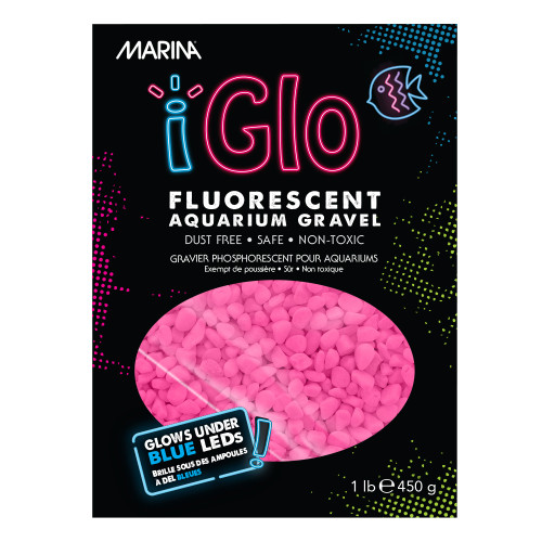 Marina iGlo Gravel, Pink, 1 lb 015561125482