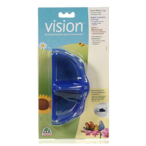 Vision II Blue Food/Water Dish{RR} 080605834309