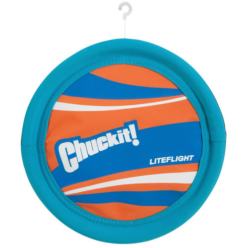 Chuckit! Lite Flight Disc Dog Toy Blue, Orange Large 029695317903