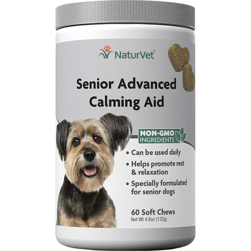 Naturvet Dog Senior Advanced Calm Aid Chew 60 Count